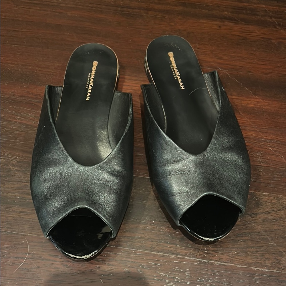 Donna Karen Black Slides